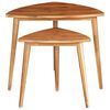 vidaXL Tables gigognes 2 pcs Bois d'acacia massif