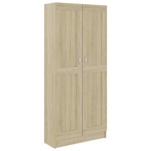 vidaXL Biblioth&egrave;que Ch&ecirc;ne sonoma 82,5x30,5x185,5 cm Bois d'ing&eacute;nierie