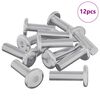 vidaXL Vis 12 pcs Argent&eacute; 8 x 25 mm Acier