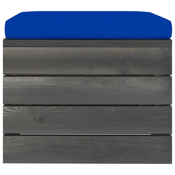 vidaXL Salon palette de jardin 9 pcs avec coussins Bois de pin massif