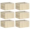 vidaXL Bo&icirc;te de rangement avec fen&ecirc;tre transparente 6 pc Tissu intiss&eacute;