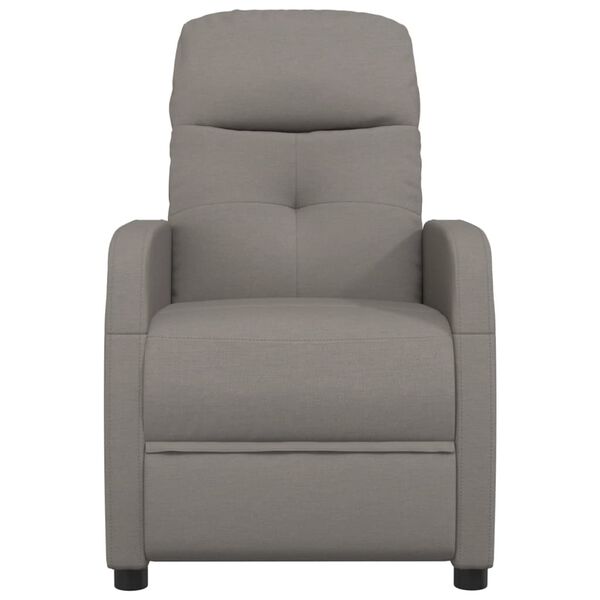 vidaXL Fauteuil inclinable Taupe Tissu