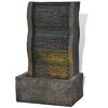 vidaXL Fontaine d'int&eacute;rieur avec lampe LED Polyr&eacute;sine