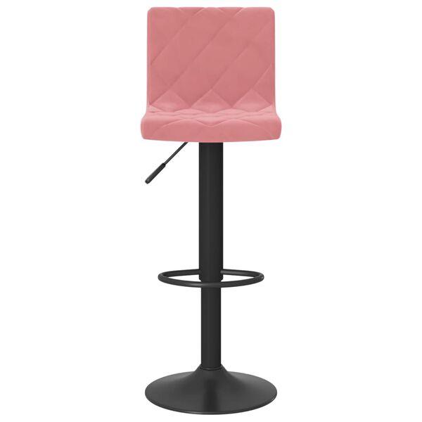 vidaXL Tabourets de bar lot de 2 rose velours