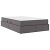 vidaXL Lit avec rangement et matelas avec matelas Gris 120 x 190 cm
