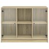 vidaXL Buffet chêne sonoma 102x37x75,5 cm bois d'ingénierie