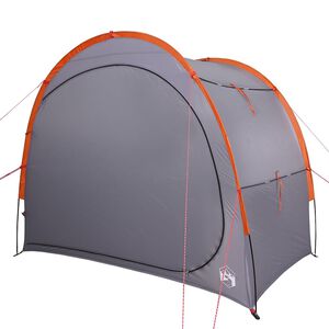 vidaXL Tente de rangement gris et orange imperm&eacute;able