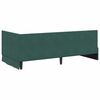 vidaXL Cadre de lit d'angle Vert foncé 90 cm x 190 cm Velours