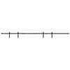 vidaXL Kit de porte d'armoire coulissante 244 cm acier au carbone