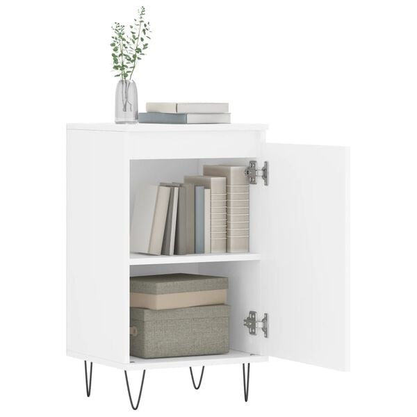 vidaXL Buffet blanc 40x35x70 cm bois d&rsquo;ing&eacute;nierie