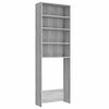 vidaXL Meuble pour machine &agrave; laver Sonoma gris 64x24x190 cm