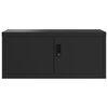 vidaXL Classeur noir 90x40x220 cm acier