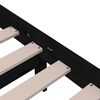 vidaXL Cadre de lit sans matelas noir bois massif 100x200 cm