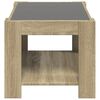 vidaXL Table basse avec LED ch&ecirc;ne sonoma 73x53x45 cm bois d'ing&eacute;nierie