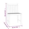 vidaXL Ensemble &agrave; manger de jardin 5pcs Bois de teck massif