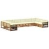 vidaXL Ensembles de canap&eacute;s 10 pc Bois d'Acacia Massif