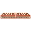 vidaXL Cadre de lit sans matelas cire marron 200x200cm bois pin massif