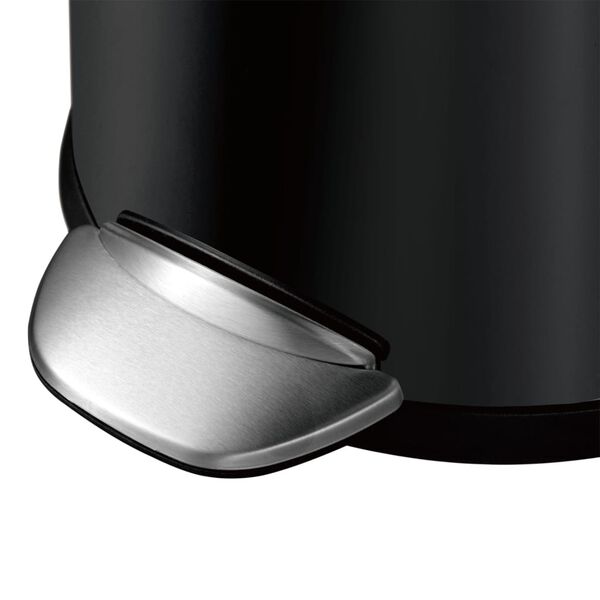 EKO Poubelle &agrave; p&eacute;dale BelleDeluxe 30 L Noir mat