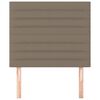 vidaXL T&ecirc;te de lit Taupe 90x5x118/128 cm Tissu