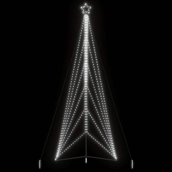 vidaXL Sapin de No&euml;l &agrave; LED 861 LED blanc froid 478 cm