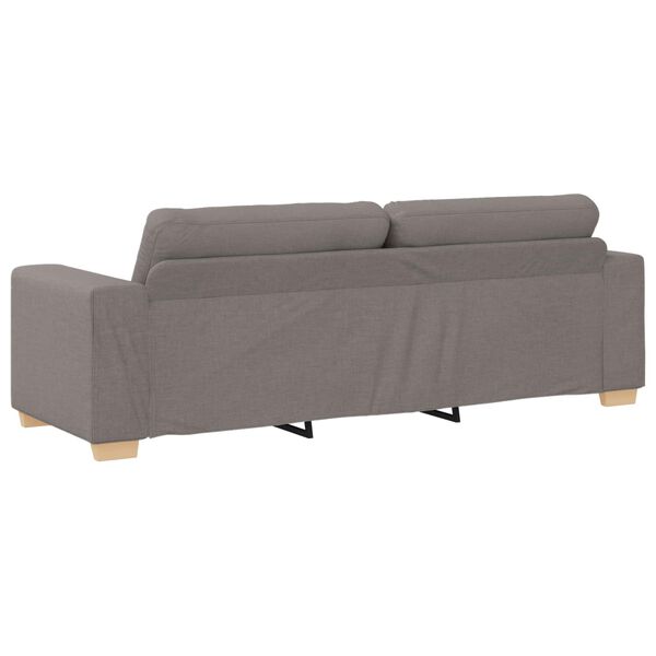 vidaXL Canap&eacute; 180cm Taupe tissu