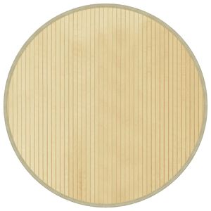 vidaXL Tapis rond naturel clair 80 cm bambou