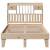 vidaXL Cadre de lit sans matelas 135x190 cm bois de pin massif
