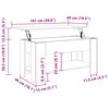 vidaXL Table basse vieux bois 101x49x52 cm bois d'ing&eacute;nierie