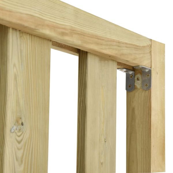 vidaXL Cl&ocirc;ture de jardin bois de pin impr&eacute;gn&eacute; 5,34x1,3 m