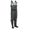 vidaXL Cuissardes avec bottes et ceinture vert fonc&eacute; taille 44
