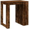 vidaXL Table de bar chêne fumé 102x70x103,5 cm bois d'ingénierie