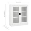 vidaXL Armoire de bureau Blanc 90x40x105 cm Acier