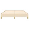 vidaXL Cadre de lit sans matelas cr&egrave;me 140x190 cm tissu