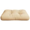 vidaXL Coussin de palette beige 50x50x12 cm tissu