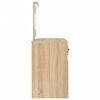 vidaXL Coiffeuse avec LED chêne sonoma 130x50x132,5 cm