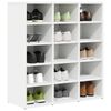 vidaXL Cabinet &agrave; chaussures avec &eacute;tag&egrave;re Blanc 77,5 x 30 x 83,5 cm