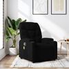 vidaXL Fauteuil de massage inclinable noir tissu