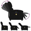 vidaXL Fauteuil inclinable de massage &eacute;lectrique noir velours
