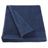 vidaXL Serviettes à main 2 pcs Coton 450 g/m² 50x100 cm Bleu marine