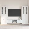 vidaXL Ensemble meuble TV avec tiroir FLORIN Blanc Bois d'ing&eacute;nierie