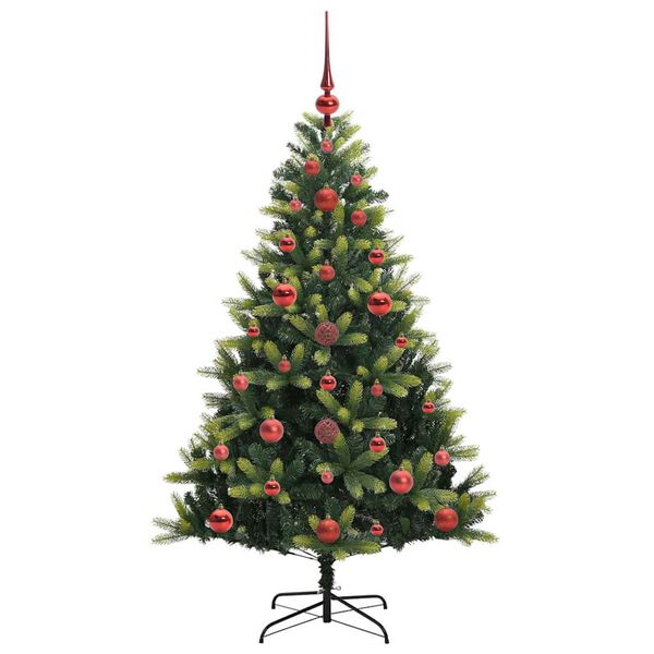 vidaXL Arbre de No&euml;l artificiel &agrave; charni&egrave;res 150 LED Vert 120 cm