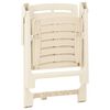 vidaXL Chaises de jardin lot de 4 Plastique Blanc
