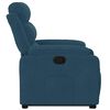 vidaXL Fauteuil inclinable bleu velours