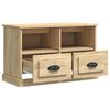 vidaXL Meuble TV ch&ecirc;ne sonoma 80x35x50 cm bois d'ing&eacute;nierie
