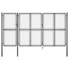 vidaXL Portail de jardin en acier 400 x 175 cm anthracite