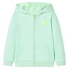 Sweat-shirt &agrave; capuche et fermeture &eacute;clair pour enfants vert vif 104