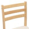 vidaXL Chaises de salle &agrave; manger 2 pcs Naturel 40 x 47,5 x 99,5 cm