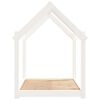 vidaXL Lit pour chien Blanc 101x70x90 cm Bois de pin solide