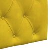 vidaXL T&ecirc;te de lit suspendue Jaune 190 x 55 x 7 cm Velours