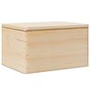vidaXL Boîte en bois avec couvercle 40x30x23 cm bois de pin massif